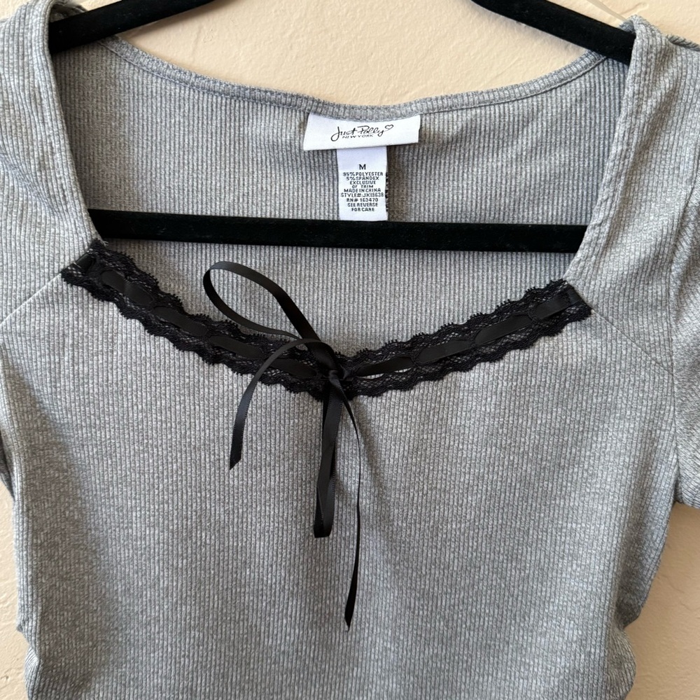 12. Just Polly Ribbed Knit Top – Size M ✨ - Picture 2 of 4